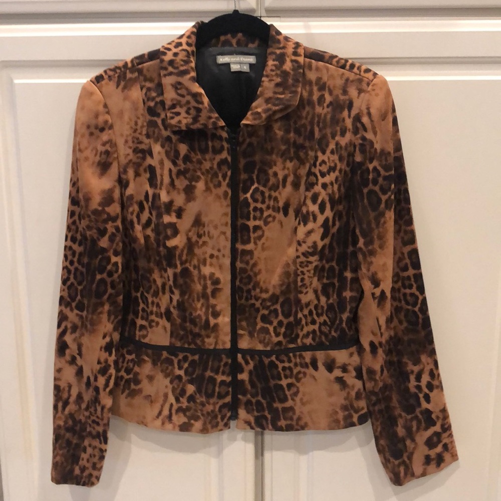 Kelly and Diane Leopard Print Jacket